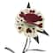 10.75" Hearts Playing Card Flytrap in Checkered Pot Tabletop Décor by Ashland®